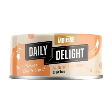 Daily Delight Mousse with Chicken 80g Carton (12 Cans)